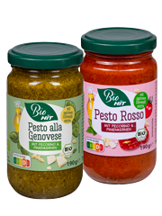 Verpackung Eigenmarke HIT Bio  Pesto
