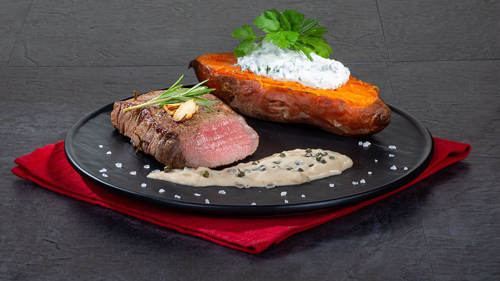 Argentinisches Hüftsteak mit Cognac-Pfeffer-Sauce | Rezepte | HIT