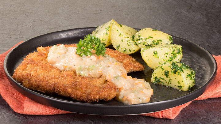 Wiener Schnitzel mit Sauce écossaise | Rezepte | HIT